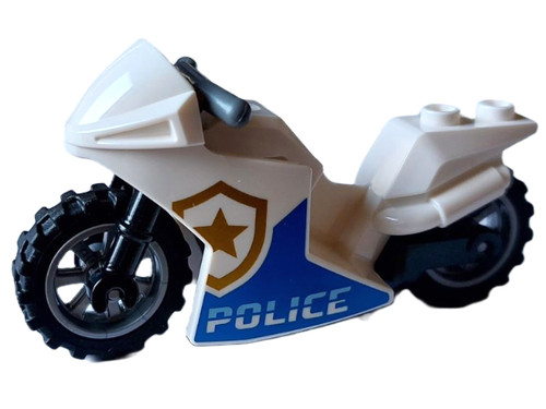 Lego moto motocicletta - motocicletta, bianca